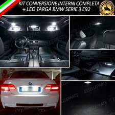 KIT LED INTERNI COMPLETO BMW SERIE 3 E92 + LUCI TARGA LED CANBUS BIANCO 6000K