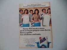 advertising Pubblicità 1978 DETERSIVO AVA MIRALANZA MIRA LANZA e CORRADO
