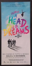 locandina COLDPLAY A HEAD FULL OF DREAMS documentario film Chris Martin RARE 