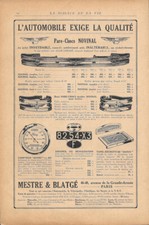Mestre & Blatgé l'automobile exige la qualité / Vitus TSF - Advertising  1928