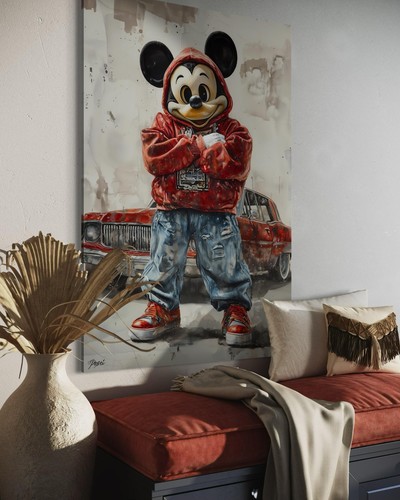 Quadro tela topolino - su,