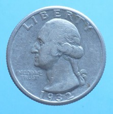 AMERICA 1/4 DOLLARO 1932 WASHINGTON MONETE DA COLLEZIONE ARGENTO SILVER COIN USA