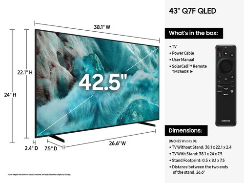 Samsung inch class q7f - 43,
