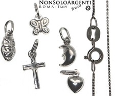 collana ciondolo tutto argento