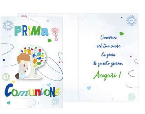 Biglietto auguri comunione con - auguri,