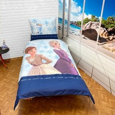 Disney Frozen Movie Set Letto Singolo Copripiumino 160x200cm Biancheria Cotone