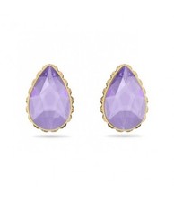 Orecchini a buco Swarovski Orbita lilla oro  5641405