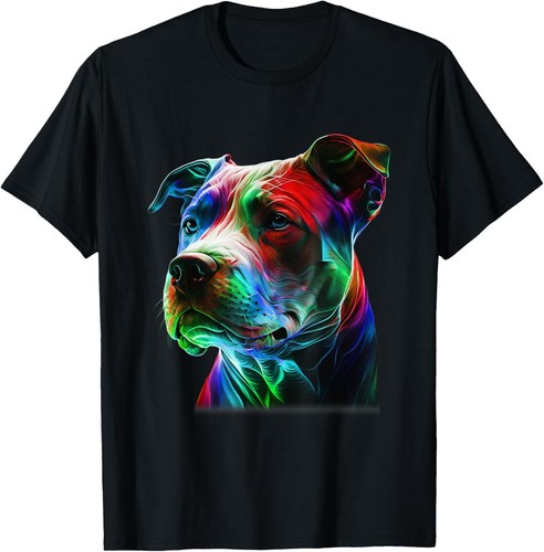 Colorful pit bull beauty - colorful, pit-bull