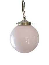 Lampadario Sfera Vetro Apalino Rosa Gielle Lampadari Brescia Mid Century Anni 60