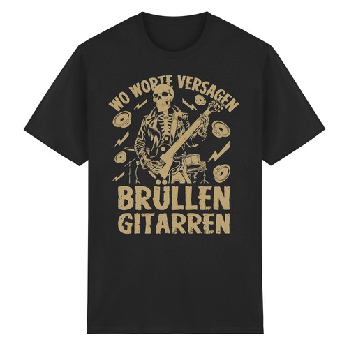 Shirt chitarra rock - t-shirt,