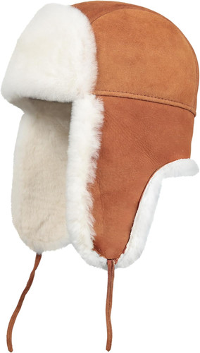 Cappello russo della pelliccia - cappello,