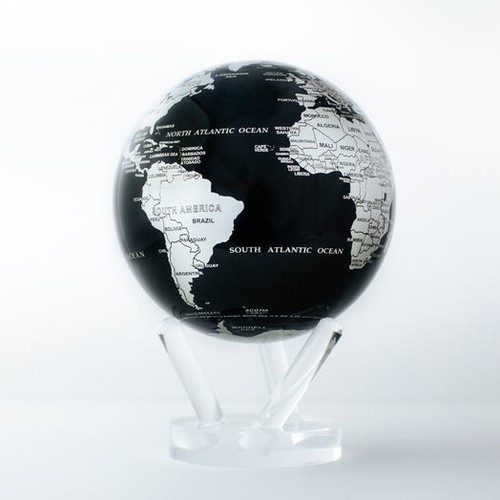Mova globo nero argento - globo,