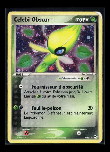 Carte pokémon celebi obscur - celebi,