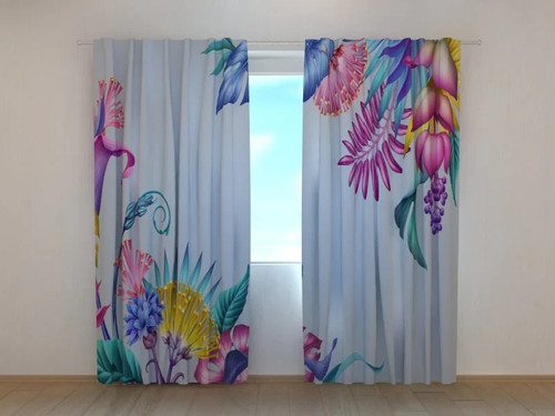 Tende fiori fantasia - tende,