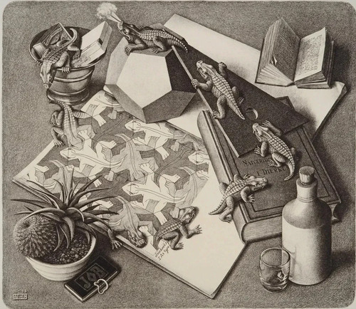 Escher facsimile firmato - escher,