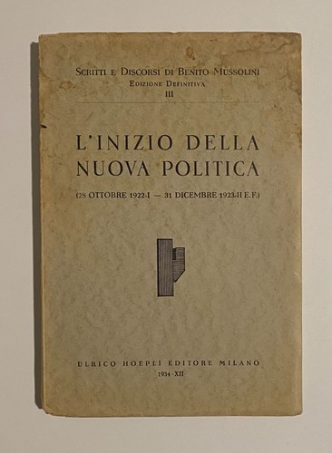 Inizio della nuova politica - l´inizio,