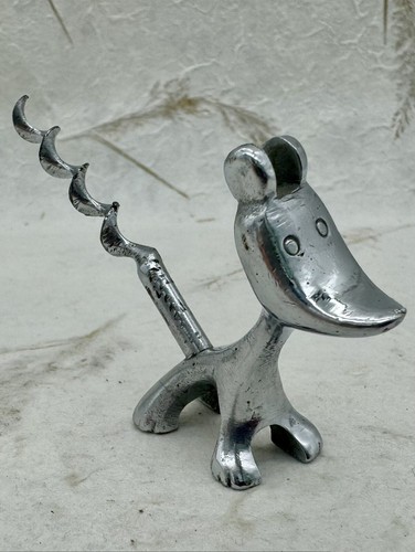 Raro cavatappi cane - , nichelato