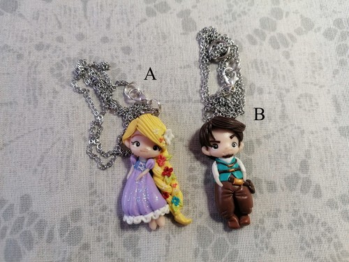 Collana fimo bambolina - in,