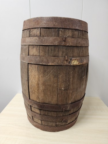 Vintage french wooden barrel - vintage,
