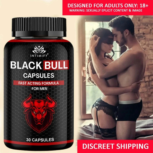 Intimify black bull capsule - black,