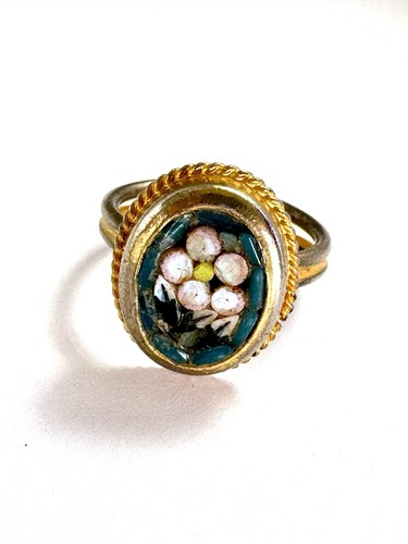 Anello micromosaico vintage - anello,