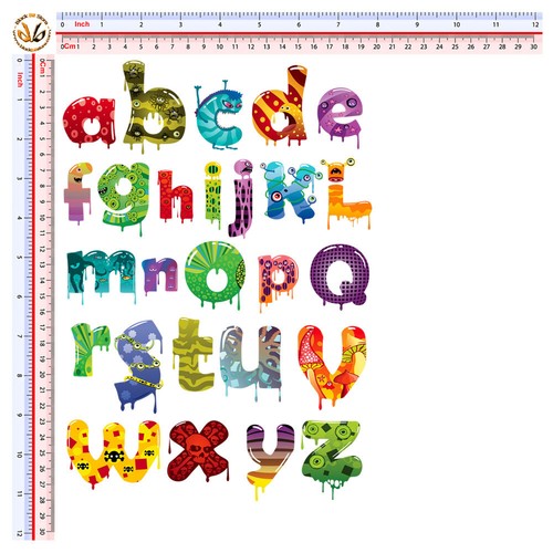 Lettere mostri adesivi - , auto
