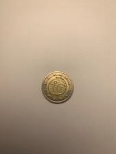 Moneta due euro con - due, omino