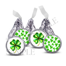 108 decorazioni festa giorno di San Patrizio, etichette bacio herhey adesivi bomboniere