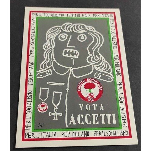 Cartolina partito socialista - cartolina,