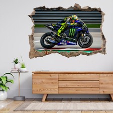 Valentino Rossi 46 Decalcomania Poster Rider Bicicletta Italiana 3D Vista Rotta A342