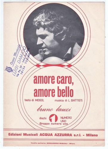 Spartito bruno lauzi amore - spartito,
