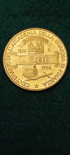 Moneta 200 lire 1996 - moneta,