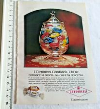 TORRONCINI CONDORELLI dolci natalizi pubblicità advertising 1991 grafica d'epoca