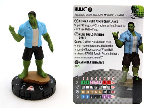 Heroclix 030 hulk marvel - -,