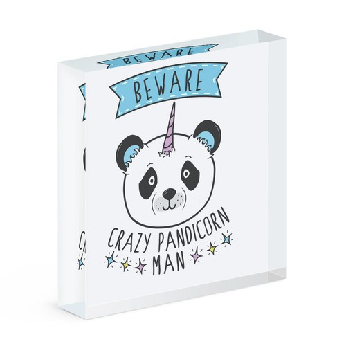 Beware pazzo pandicorn uomo - pandicorn,