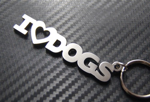 Love dogs dog lover - dog, keyring