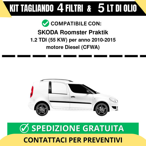 Tagliando per skoda roomster - per,