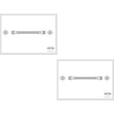 2x CORTECO Bremsschlauch