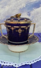 Antique Porcelain Mug With Lid