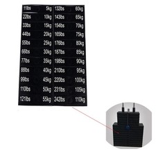 Attrezzature fitness etichette