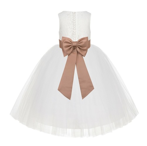 Abito bambina pizzo - , fiori