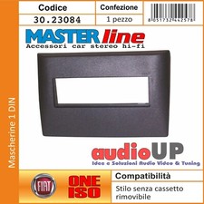 MASCHERINA RADIO 1 DIN FIAT STILO ADATTATORE AUTO UN DIN. COLORE ANTRACITE