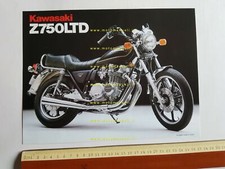 Kawasaki Z 750 LTD 1982 depliant originale moto TESTO INGLESE