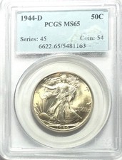 1944 mezzo dollaro - 1944-d, walking