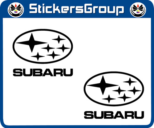 Coppia adesivi subaru - adesivi,