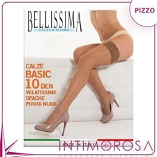 Autoreggenti Bellissima basic 10 den balza pizzo 3 paia
