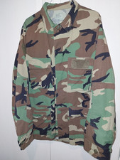 GIACCA MILITARE AMERICANA M-65 CAMO WOODLAND ORIGINALE U.S. ARMY ANNI 70/80