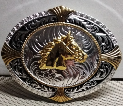Horse head western cowboy belt - horse,