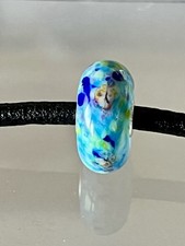 Trollbeads 🍀 Pietra per troll, turchese, verde e crema 🍀 Trollstone 🍀 LAA 925