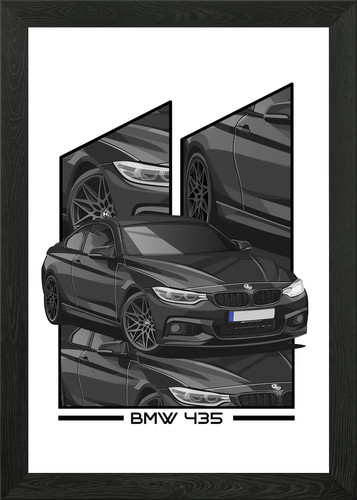 Bmw 435 poster arte parete - 435, da